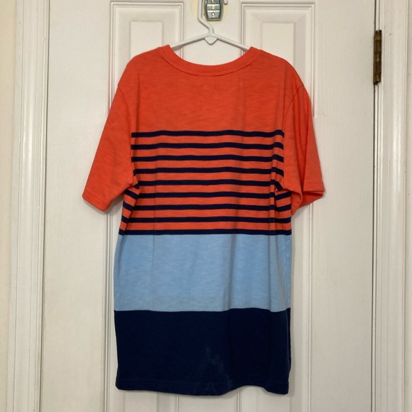 Wonder Nation Striped Color Block Pocket Tee L - Picture 7 of 7